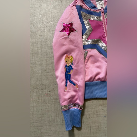 Jojo Siwa Nickelodeon year 2020 girls silk jacket with sequins XS (4/5) - Picture 7 of 13